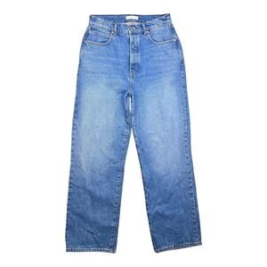 Beto Simone Jeans Womens 31 Blue High Rise Straight Leg Button Fly BWDAT103